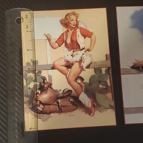 Vintage Cowgirl pin-up pictures by Elvgren - Picture 3 of 5